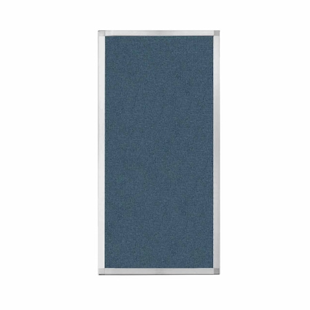 Hush Panel Configurable Cubicle Partition 2' X 4' Caribbean Fabric